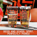 Oklahoma State University Pint Glasses - Full Color OSU Pete Logo & Campus Map Gift Idea College Grads and Alumni (Set of 2)