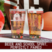 Texas A&M University Pint Glasses - Contains Full Color Texas A and M Logo and Campus Map Aggies Gift Idea College Alumni (Set of 2)