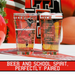 Texas Tech University Pint Glasses - Full Color Raider Red Logo & Campus Map Gift Idea Texas Tech College Grads and Alumni (Set of 2)