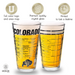 University of Colorado Pint Glasses - Contains Full Color Colorado Buffaloes Logo & Campus Map Gift Idea College Grads and Alumni (Set of 2)