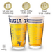 Georgia Tech Pint Glasses - Georgia Tech Buzz Logo & Campus Map Georgia Institute of Technology College Grads and Alumni (Set of 2)