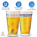 University of Kansas Pint Glasses - Full Color JayHawks Logo & Campus Map - Kansas JayHawk Gift Idea Grads and Alumni (Set of 2)