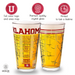 University of Oklahoma Pint Glasses Full Color Oklahoma Sooners Logo & Campus Map Boomer and Sooner Gift College Grads and Alumni (Set of 2)