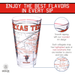 Texas Tech University Pint Glasses - Full Color Raider Red Logo & Campus Map Gift Idea Texas Tech College Grads and Alumni (Set of 2)