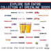 Auburn University Pint Glasses - Full Color Tigers Logo & Campus Map - Auburn Tigers College Gift Idea Grads and Alumni (Set of 2)