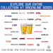 University of Kansas Pint Glasses - Full Color JayHawks Logo & Campus Map - Kansas JayHawk Gift Idea Grads and Alumni (Set of 2)