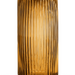 Ripple Vase Rounded Bottom Hand-Blown Glass Vases for Flowers - Amber