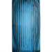 Ripple Vase Rounded Bottom Hand-Blown Glass Vases for Flowers - Blue