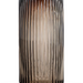 Ripple Vase Rounded Bottom Hand-Blown Glass Vases for Flowers - Coffee
