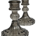 Tall Candle Holder - 10.2cm (Set of 2) -  Gray