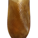 Ripple Vase Rounded Custom 28 cm (Set of 1) Amber