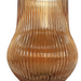 Ripple Vase Rounded Wide Base Custom 19 cm (Set of 1) Amber