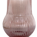 Ripple Vase Rounded Wide Base Custom 19 cm (Set of 1) Pink