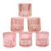 Ripple Candle Holder - Reversible 6 x 5.5cm (Set of 6) - Pink