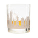 New York City Etched Skyline Whiskey Glasses
