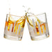 Philadelphia Etched Skyline Whiskey Glasses