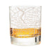 Philadelphia Etched Street Grid Whiskey Glasses