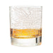 Portland Etched Street Grid Whiskey Glasses