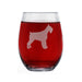 Schnauzer Etched Stemless Wine Glasses