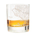 Seattle Etched Street Grid Whiskey Glasses
