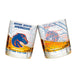 Boise State University Whiskey Glass Set (2 Low Ball Glasses)