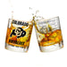 University of Colorado Whiskey Glass Set (2 Low Ball Glasses)