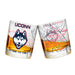 University Of Connecticut Whiskey Glass Set (2 Low Ball Glasses)