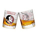 Florida State Whiskey Glass Set (2 Low Ball Glasses)