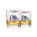 Gonzaga University Whiskey Glass Set (2 Low Ball Glasses)