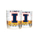 University Of Illinois Whiskey Glass Set (2 Low Ball Glasses)