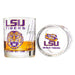 Louisiana State University Whiskey Glass Set (2 Low Ball Glasses)