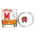 University Of Maryland Whiskey Glass Set (2 Low Ball Glasses)