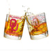 University Of Oklahoma Whiskey Glass Set (2 Low Ball Glasses)