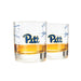 University Of Pittsburgh Whiskey Glass Set (2 Low Ball Glasses)