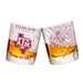 Texas A&M Whiskey Glass Set (2 Low Ball Glasses)