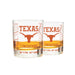 University Of Texas Whiskey Glass Set (2 Low Ball Glasses)