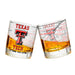 Texas Tech University Whiskey Glass Set (2 Low Ball Glasses)