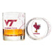 Virginia Tech University Whiskey Glass Set (2 Low Ball Glasses)