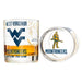 West Virginia University Whiskey Glass Set (2 Low Ball Glasses)