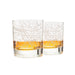 Washington Etched Street Grid Whiskey Glasses