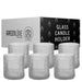 Bubble Cylinder Candle Holder - 6.35cm (Set of 6) Clear