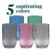 Ribbed Colored Drinking Glasses (Set of 4) - Blue