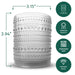 Bubble Lowball Hobnail Glasses 350ml (Set of 6) - Clear