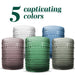Bubble Lowball Hobnail Glasses 350ml (Set of 6) - Green