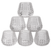 Bubble Wider Base Candle Holder - 6.5cm (Set of 6) - Clear
