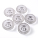 Ripple Candle Holder - Reversible Diamond Pattern - Set of 6 - Clear