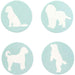 Goldendoodle Ceramic Drink Coasters - Set of 4