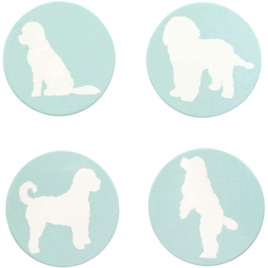 Goldendoodle Ceramic Drink Coasters - Set of 4