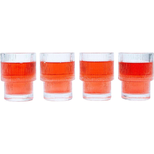 Ripple Drinking Glasses (Set of 4) - 6.5 oz