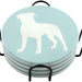 Pitbull Ceramic Drink Coasters - Set of 4